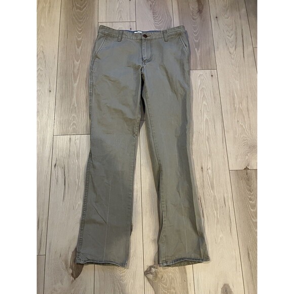 Quiksilver Pants Mens 30x32 Khaki Chino Regular Fit Straight Leg Casual Skater - Picture 1 of 9